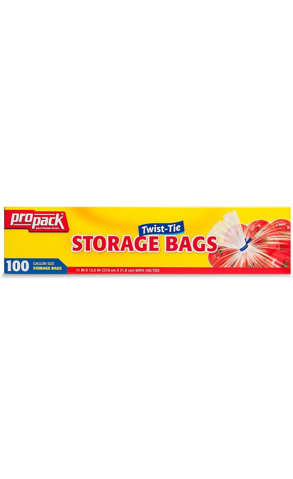 PROPACK Disposable Plastic Storage Bags with Twist Tie 1 Gallon 400 BAGS TOTAL gallery