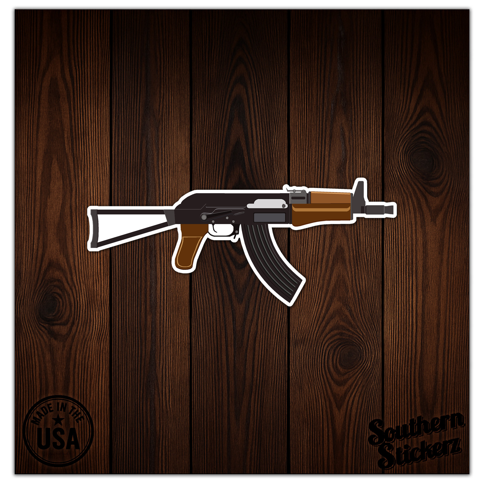 AK-47 Assult Rifle - Vinyl Decal Sticker - Car Window Laptop - ebn8222 gallery