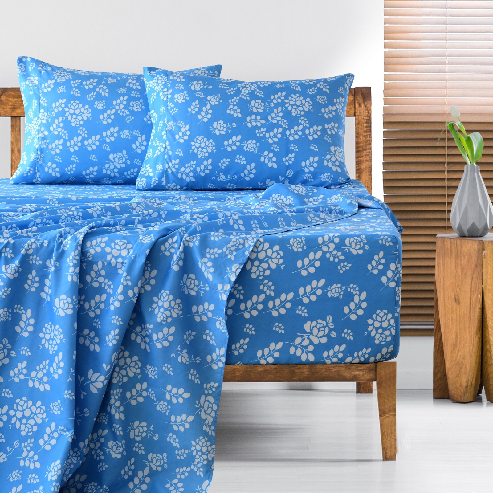 4 Piece Bed Sheet Set Soft Hotel Quality Luxurious Deep Pocket Floral Sheets gallery