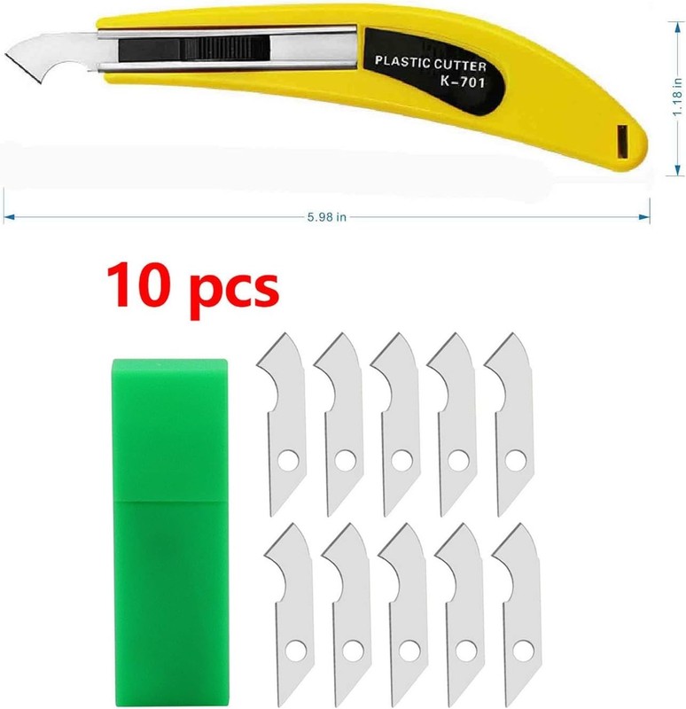 Professional Acrylic Plexiglass Sheet Cutter Scoring Knife Tool,With a Curved Ha gallery