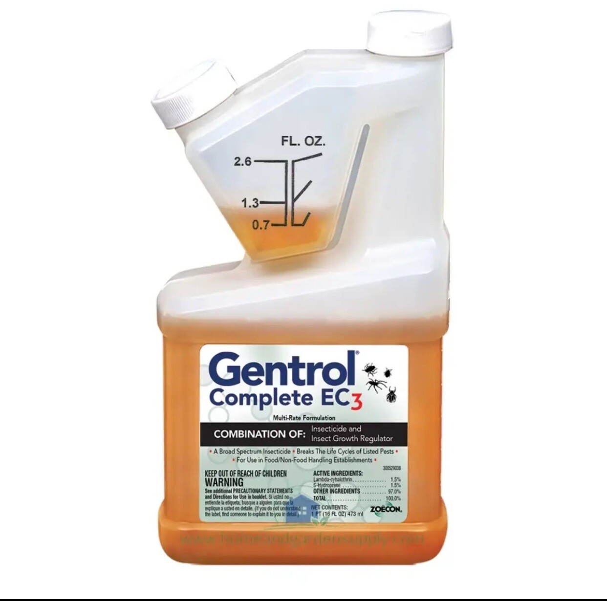 Gentrol Complete EC3 Kills Crawling, Flying & Pantry Insects- 16 fl oz gallery