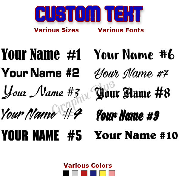 Custom Decal Sticker Vinyl Lettering Personalized Text Window Wall Car Truck gallery