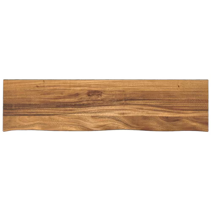 8 Ft. L X 25 In. D Finished Saman Solid Wood Butcher Block Countertop in with Li gallery