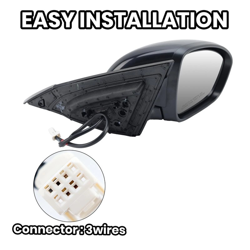 Passenger Side Mirror Compatible with Nissan Altima 2019 2020 2021 2022 2023 ... gallery