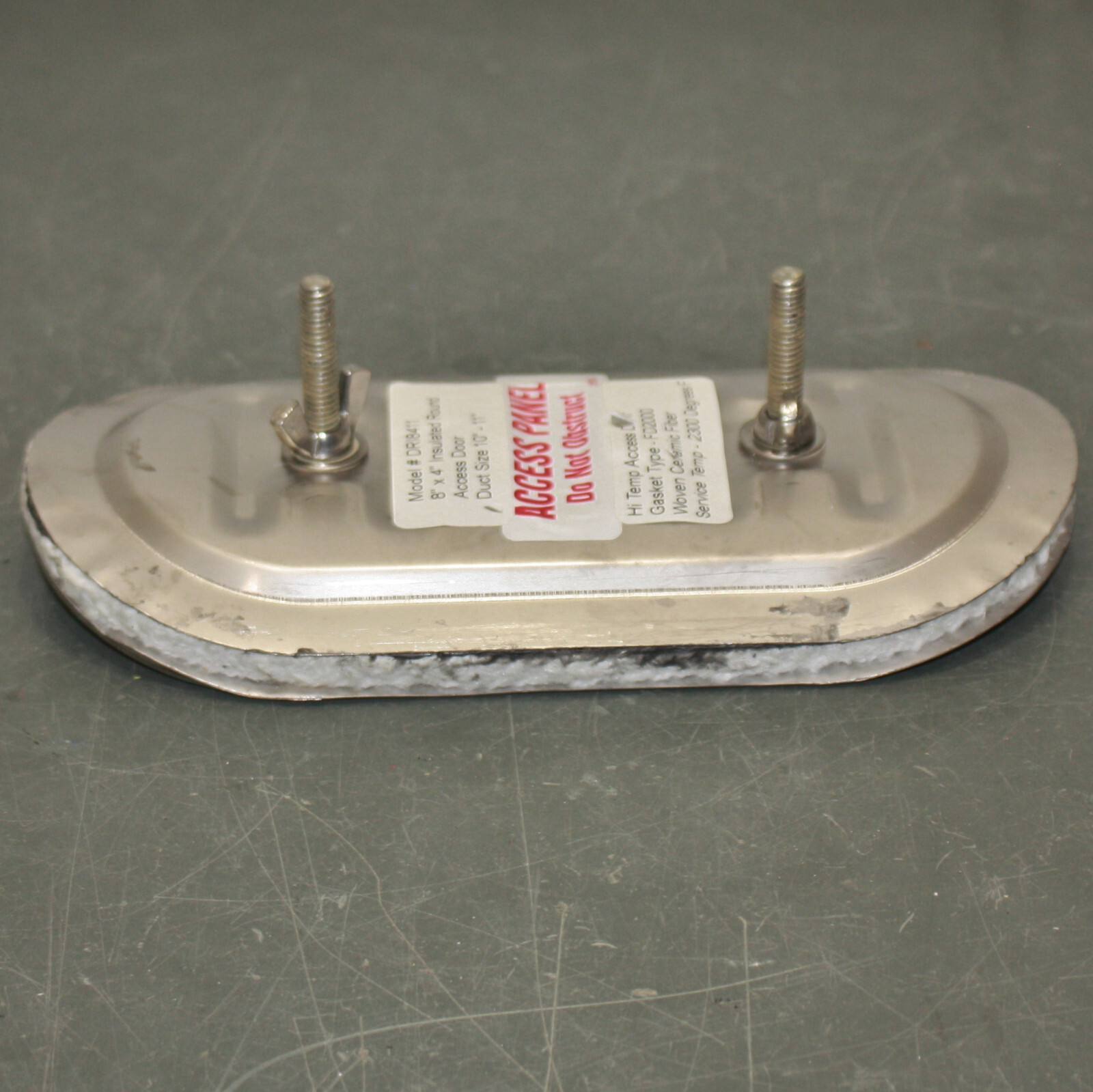 Ductmate Insulated Round Access Door DRI8411, 8" x 4" , for 10" to 11" Pipe Duct gallery