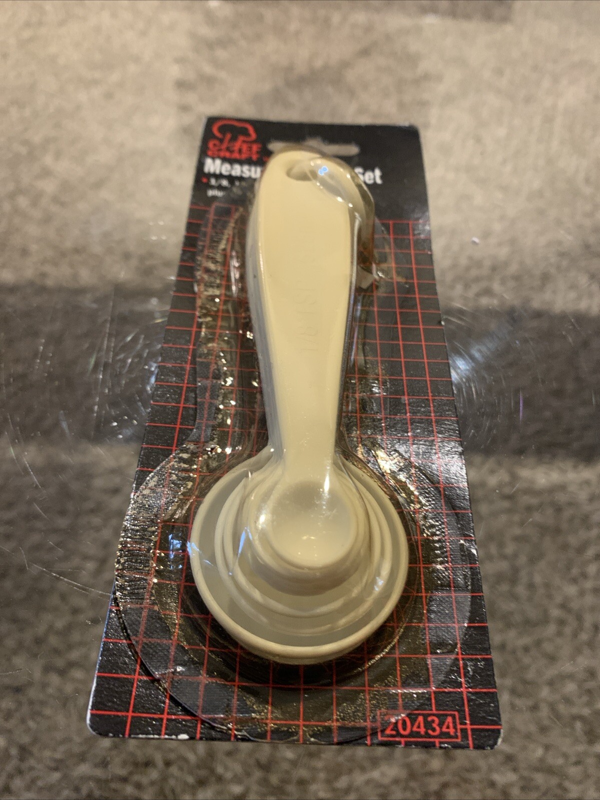Chef Craft Measuring Spoon Set 6-Piece Plastic White NOS 1/8 To 1 TBSP #20434 gallery