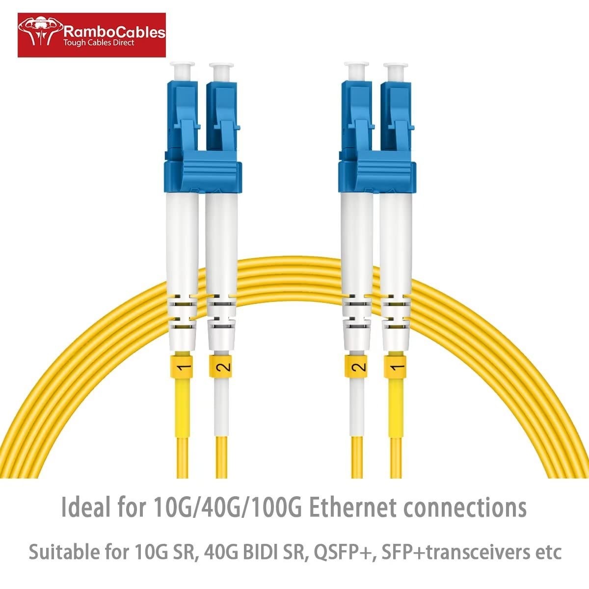 330ft(100m) OS2 LC to LC Single Mode Fiber Patch Cables, Options 0.2m~305m, gallery