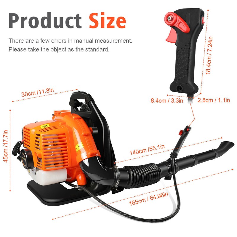 2Stroke Gas Powered Leaf Blower Commercial Petrol Blower Vacuum Mulcher Shredder gallery