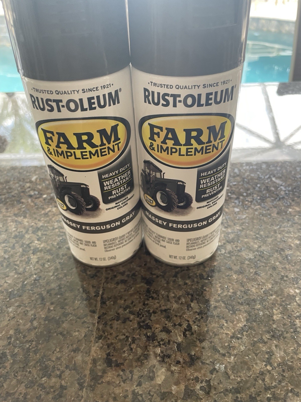 (2) Rust-Oleum Spray Paint 12 oz Massey Ferguson Gray Farm Equipment & Implement gallery