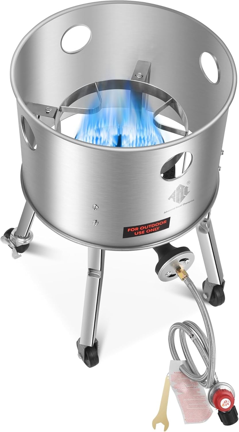 ARC Stainless Steel Single Propane Burner w/200,000BTU High-Output,Outdoor Stov gallery