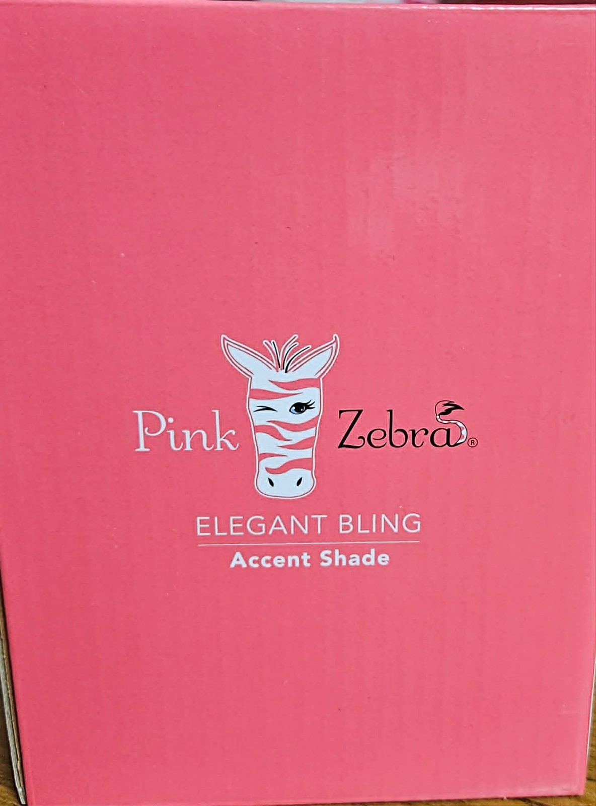 Pink Zebra Elegant Bling Accent Shade - NEW in Original Box gallery