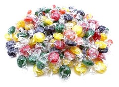 SUGAR FREE Assorted FRUIT Buttons HARD Candy/ Keto diabetic diet – 1 LB
