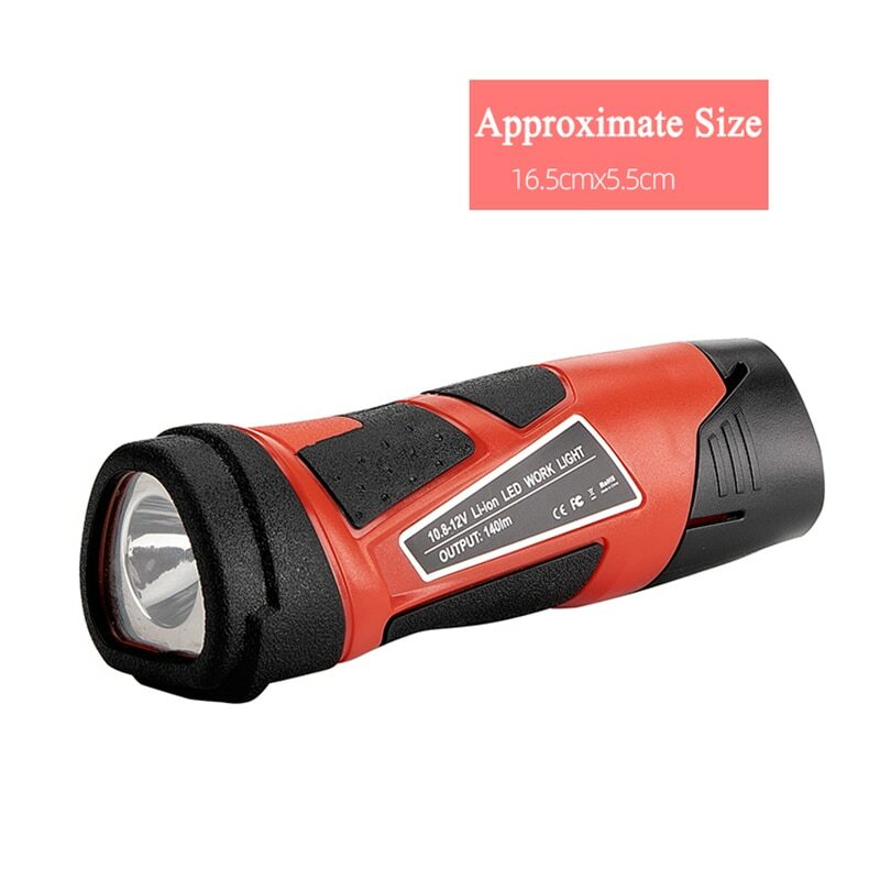 Portable Flashlight LED Work Light Spotlight For Milwaukee 12V Li-Ion Battery gallery