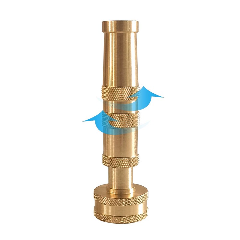 Solid Brass Garden Spray Nozzle 4" Adjustable Twist Water Hose USA Stock 2 PACK gallery