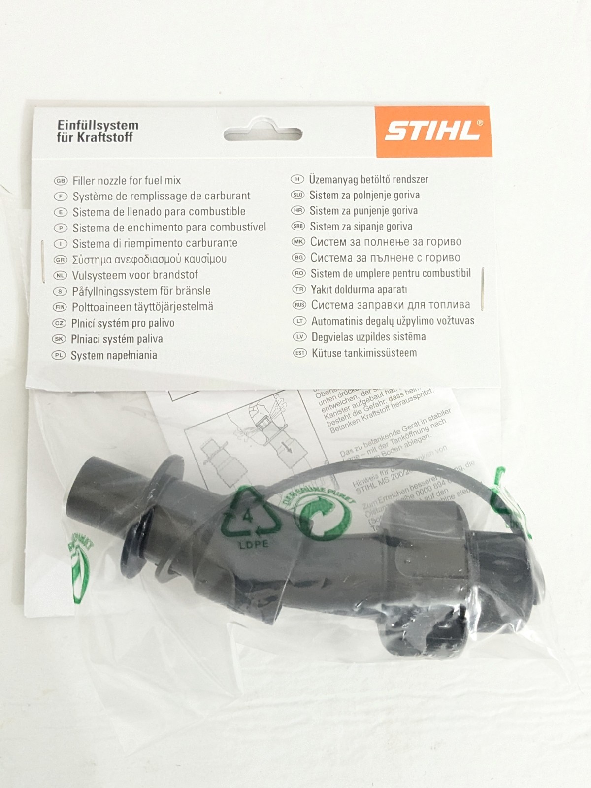 GENUINE OEM ✅ STIHL COMBI FUEL SPOUT Auto Shut off 0000 890 5005 gallery