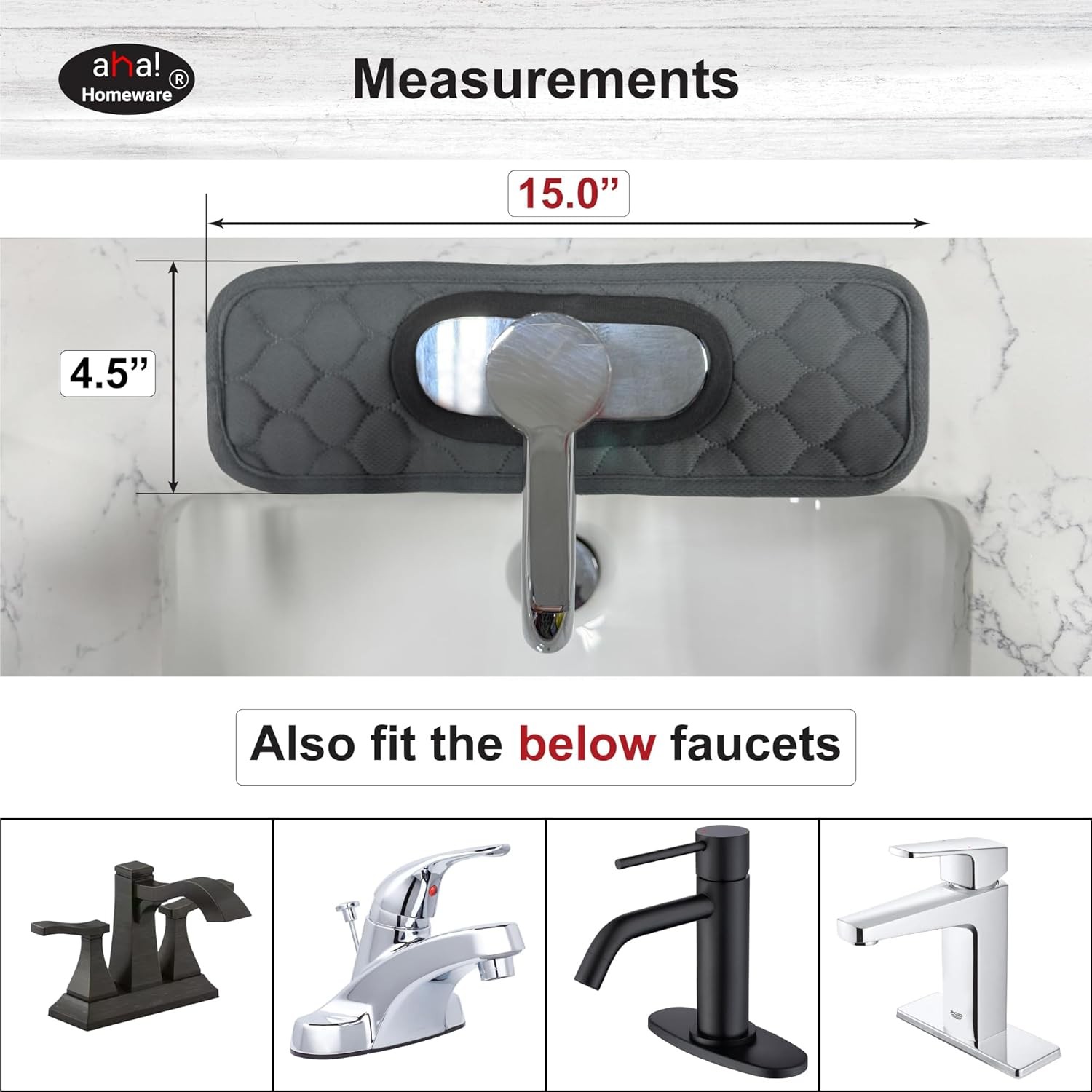 Bathroom Sink Splash Guard Oval-Hole Rectangle gallery