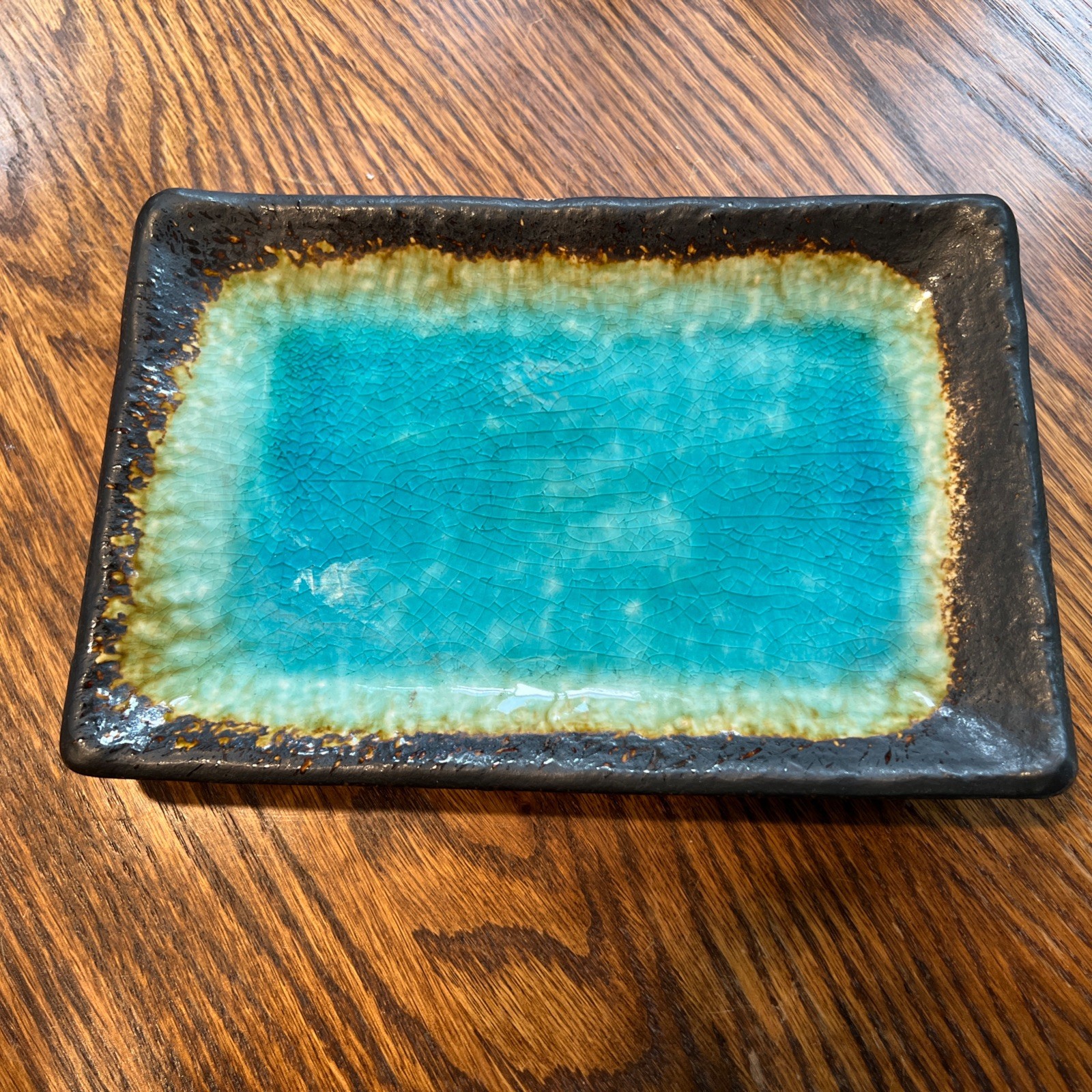 Kotobuki Ceramic Sushi Plate or Serving Platter 8 1/2" x 5 5/8" Japan gallery