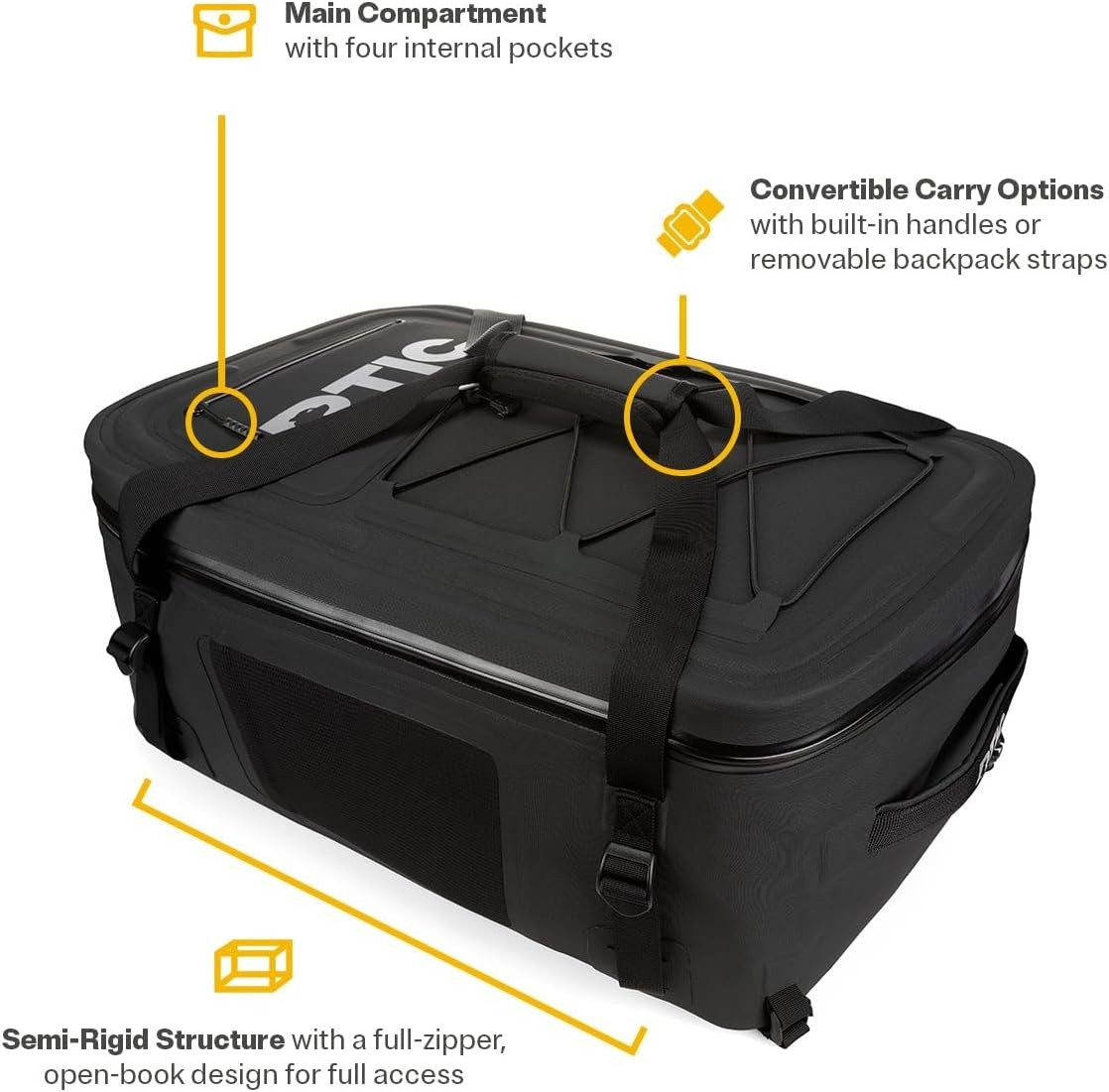 RTICUltra Dry Duffle Pack,Waterproof Outdoor Backpack FloatingBag,Black&Graphite 4