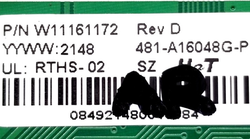 (Same Day Ship) Whirlpool Refrigerator Control W11161172🔥 Same Day Ship gallery