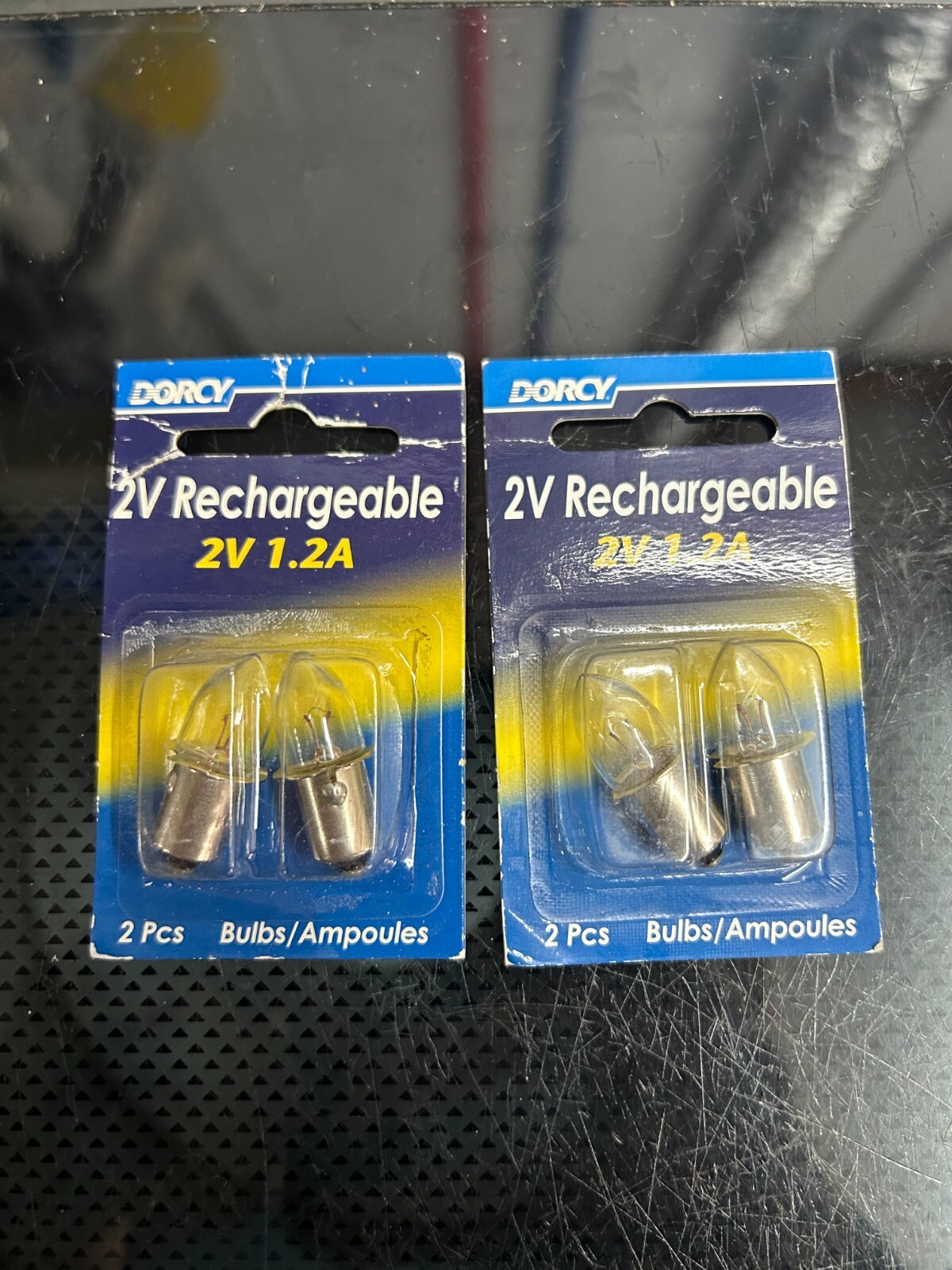 New 2-Packs (4 Bulbs) Dorcy Rechargeable Flashlight Light Bulb 2V 1.2A KPR138 gallery