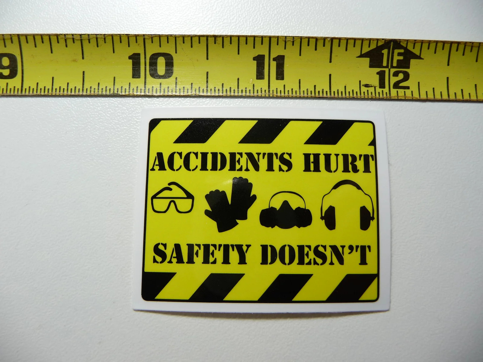 ACCIDENTS HURT SAFETY DOESN'T SMALL STICKER DECAL WORK JOB HARD HAT PRIDE gallery