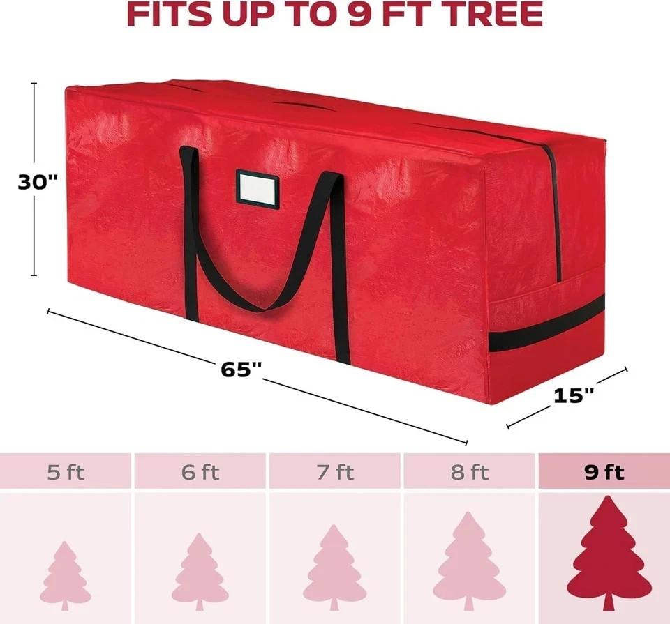 Premium 9 Ft Christmas Tree Storage Bag - Heavy-Duty Waterproof Design gallery