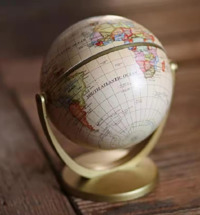 WORLD GLOBE EARTH Map Rotating Geography Ocean Classroom Learning Desktop 6 gallery