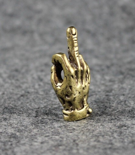 Brass Hand Pendant Statue Small Sculpture Tabletop Figurine Decor Gift gallery
