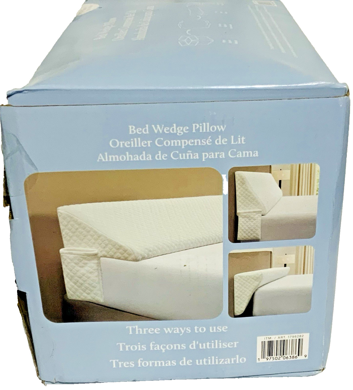 Costco Essential Comfort Bed Wedge Pillow, Queen Size gallery