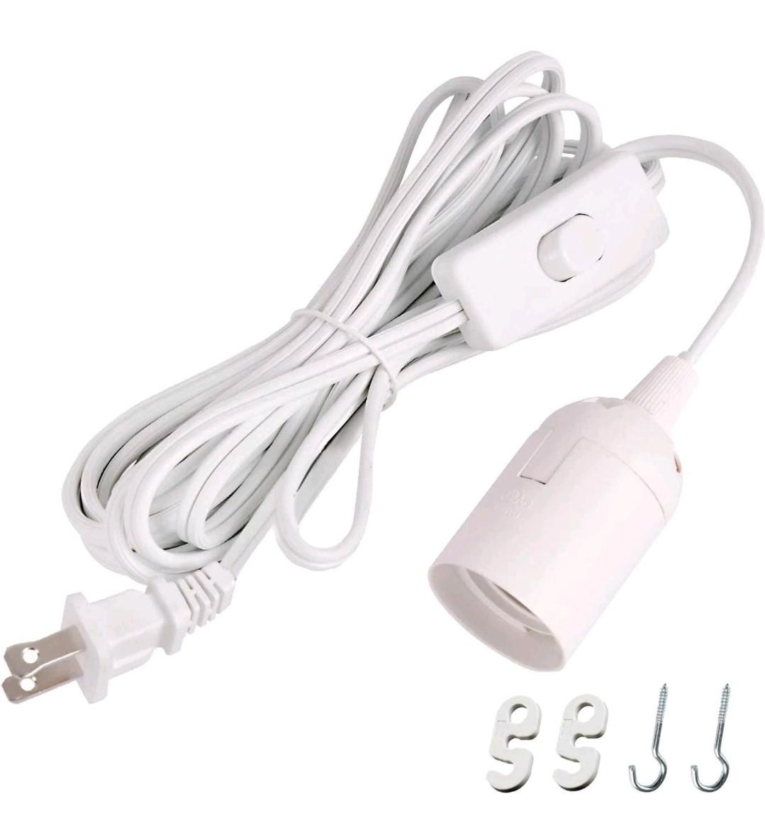 12 Feet Extension Hanging Lantern Pendant Light Lamp Cord Cable E26/E27 Socket gallery