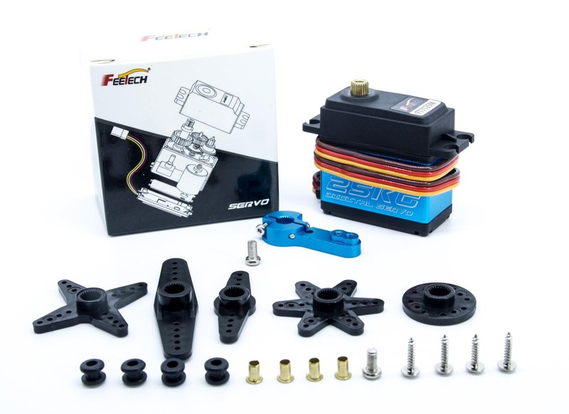 25KG RC Servo Coreless Servo 7.4V Steering Aluminum Motor Servos 180° for 1 gallery