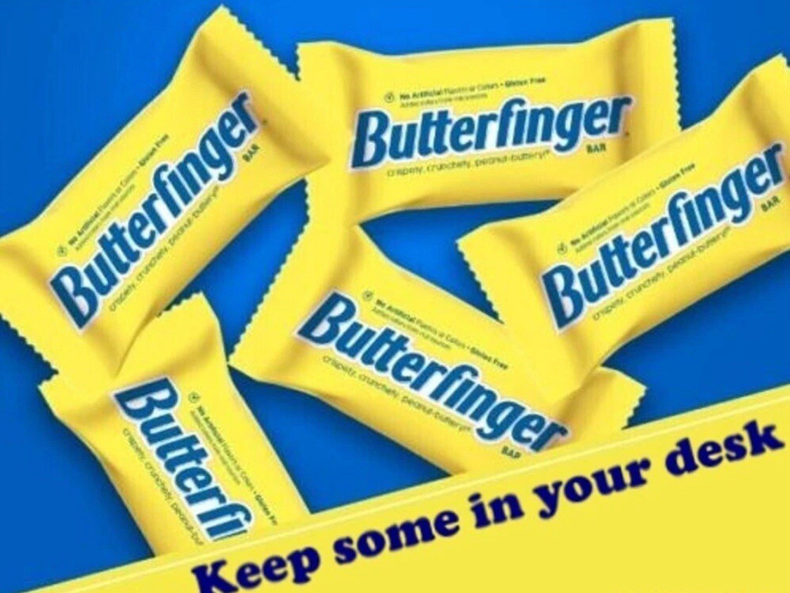 BUTTER FINGER FUN SIZE, Individually Wrapped 2 POUNDS - VALUE BULK PRICE NOW! FS gallery