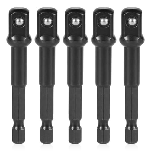 5pcs 3/8 Impact Adapter, Chrome-Vanadium Steel Impact Driver Socket Adapter gallery