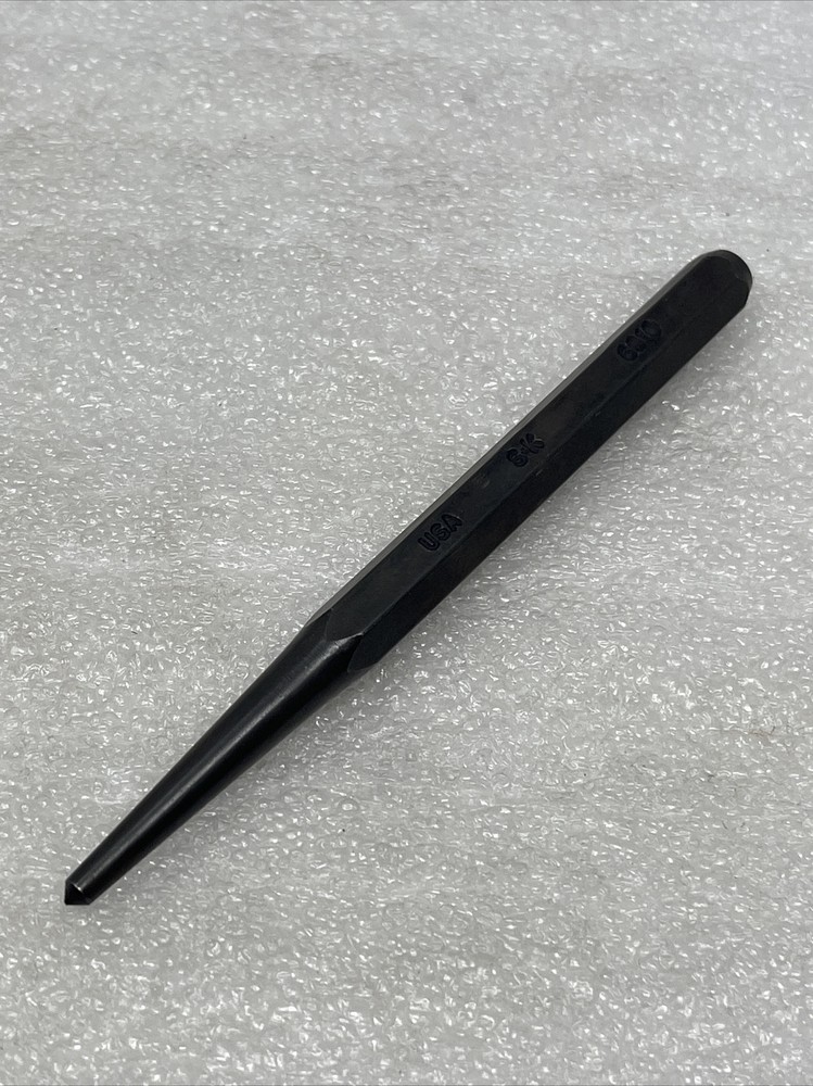 SK Hand Tools 5/16” Center Punch, 6910, Hex Shank, USA Made, New
