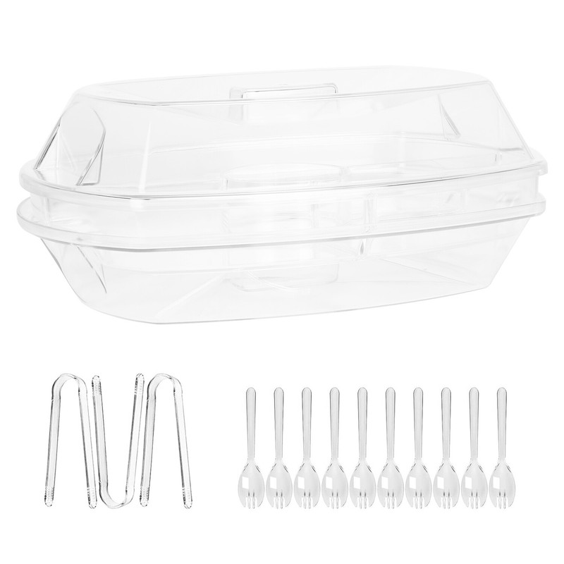Appetizer Serving Trays on Ice with Lid Chilled Serving Platters for Food Veggie gallery