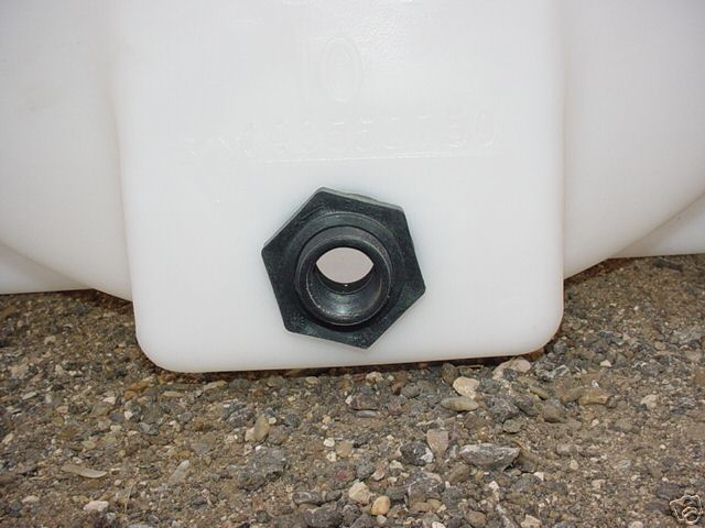 35 Gallon Horizontal Plastic Water Storage Tank with 3/4" Garden hose valve gallery
