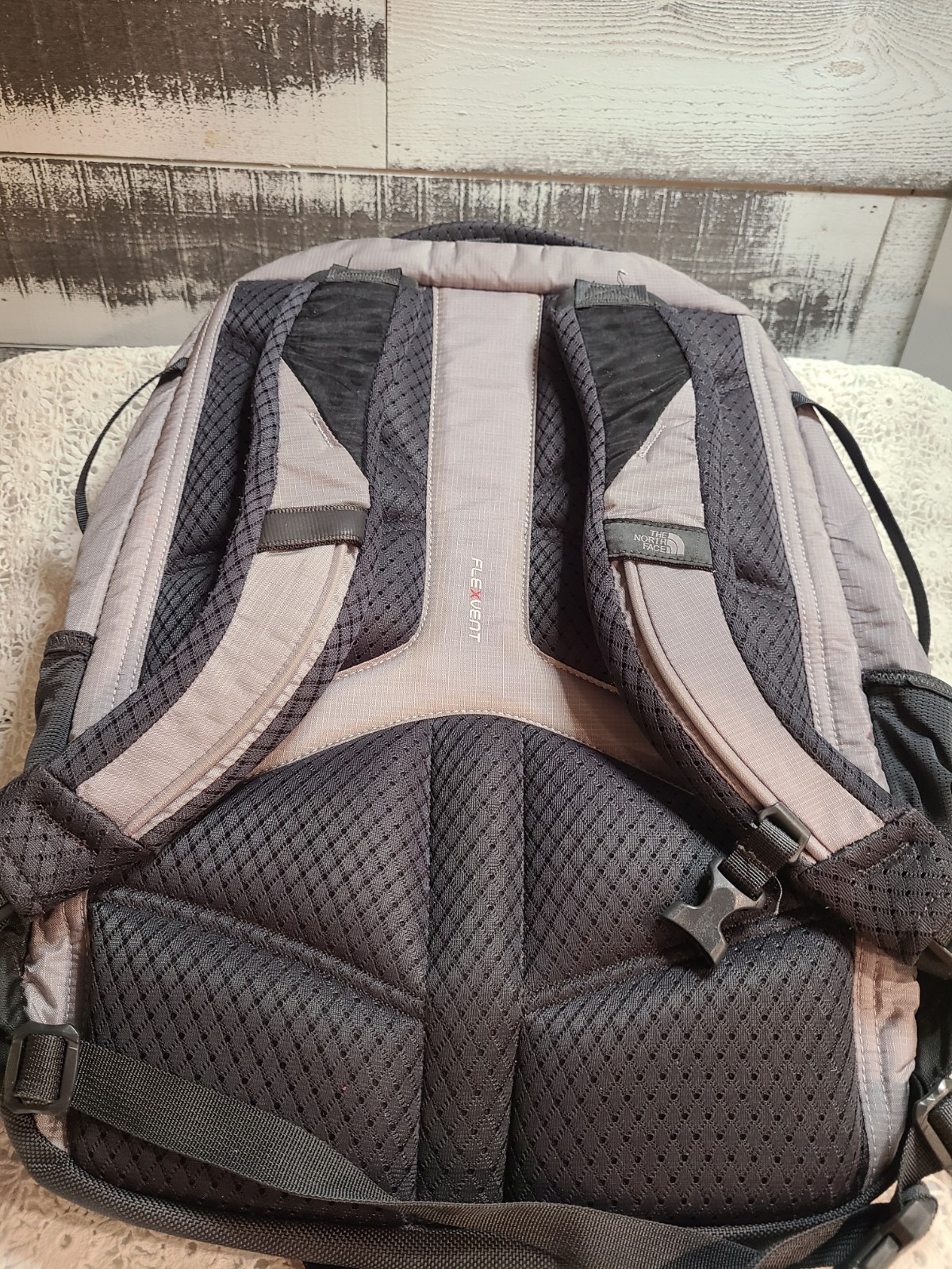 North Face Grey And Black Recon Backpack 5
