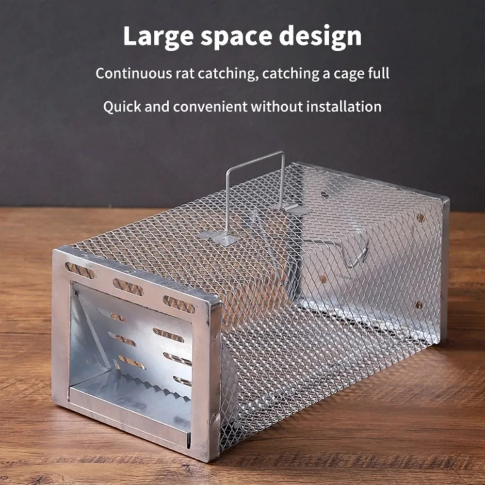 USA Mouse Trap Rat Trap Rodent Trap Live Catch Cage, Easy to Set Up and Reuse gallery