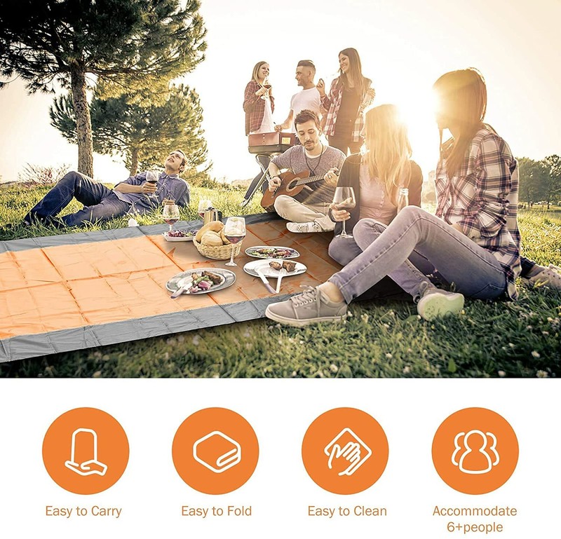 Beach Blanket ,Picnic Blankets,Extra Large Waterproof and Sandproof (83''x79'') gallery