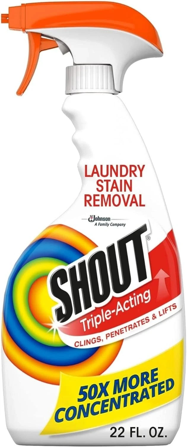 Shout Active Enzyme Laundry Stain Remover Spray, Triple-Acting Formula Clings... gallery
