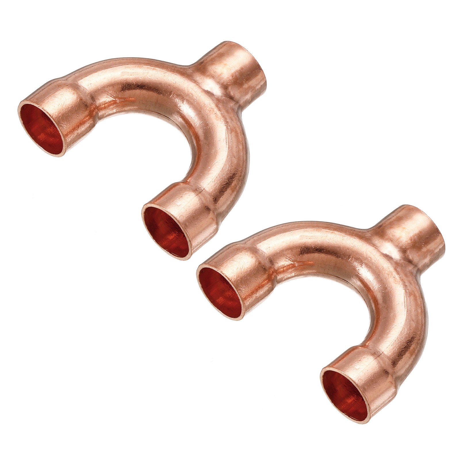 2Pcs Tee Y Shape Copper Fitting Welding Joint Split 12.7mm or 1/2 Inch ID gallery