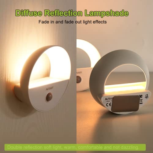 Rechargeable Battery Night Light, Motion Sensor Night Light, 3 Pack warm light gallery