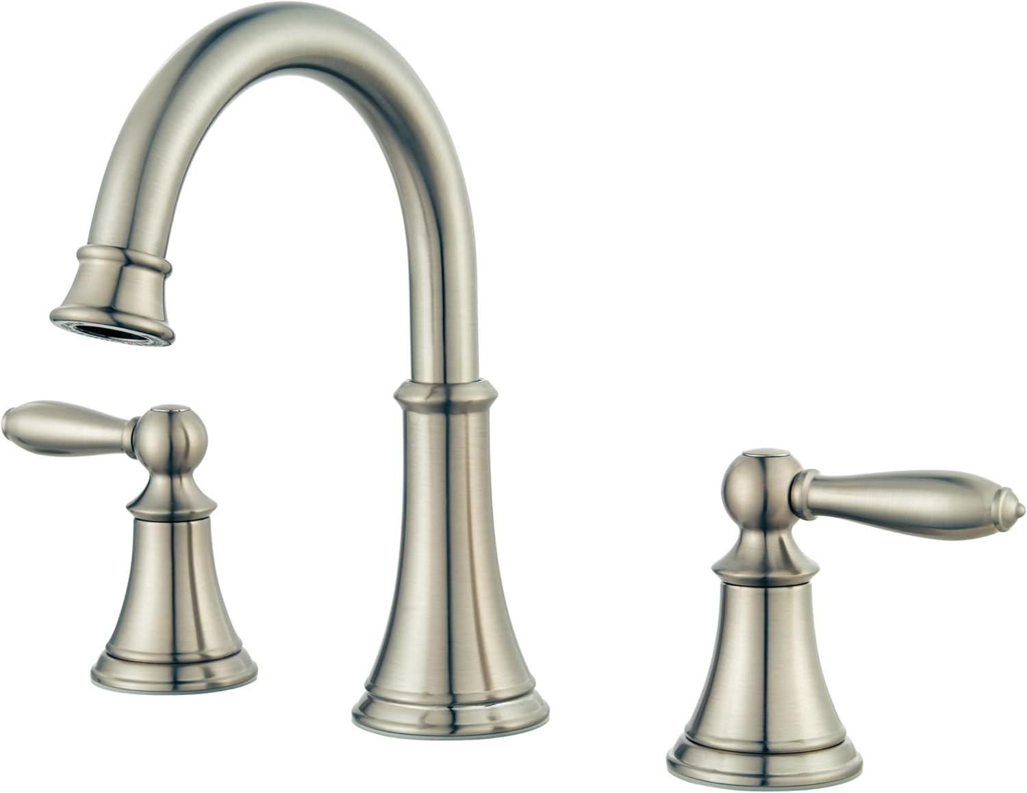 Courant 8-Inch Widespread Bathroom Sink Faucet 3-Hole 2-Handle Brushed Nickel Va gallery