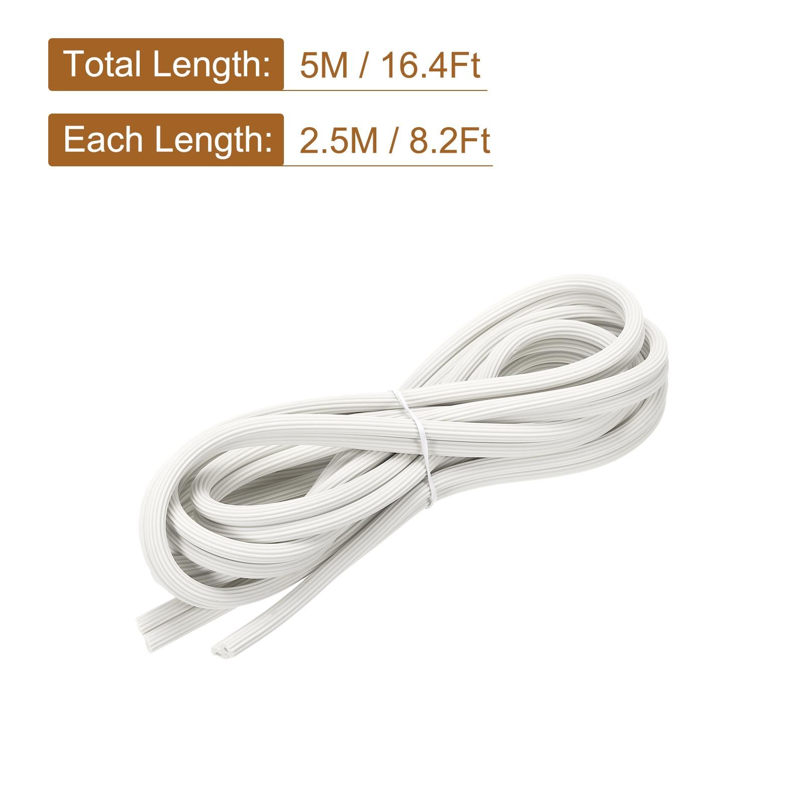 Screen Spline, 5M/16.4Ft Silicone Window Sealing Strip, 6.5mm OD White gallery