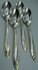 Yamazaki Patrick ALEXANDRA Gold Accent 4 Soup Spoons Stainless Golden 7-1/2" gallery