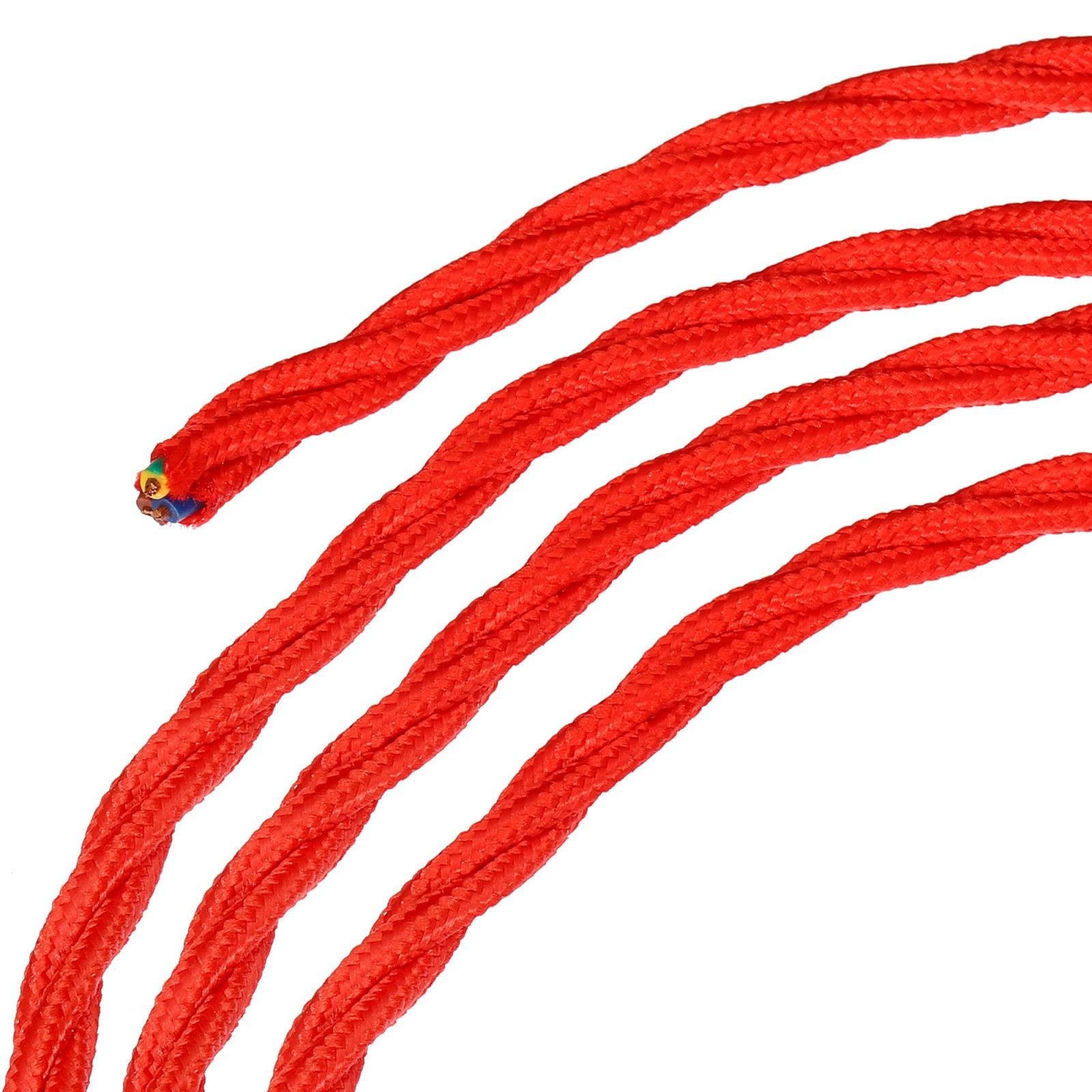 Contort Fabric Coated Thread 3 Soul 18AWG 5m/16.4ft, Red gallery