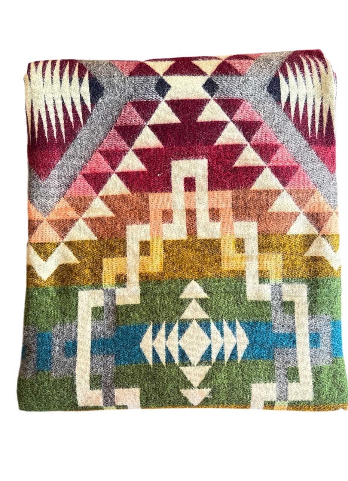 Alpaca Blanket - Cozy Colorful Native Pattern Throw - Made in Ecuador - 202613 gallery