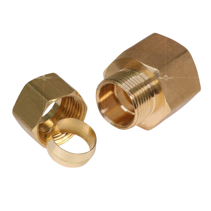 Highcraft Compression x Female Reducing Adapter Pipe Fitting Lead Free Brass USA gallery
