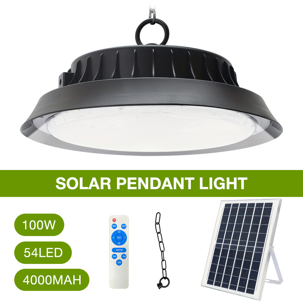 Solar Shed Light Outdoor Pendant Light With Solar Panel with Remote for Shed gallery