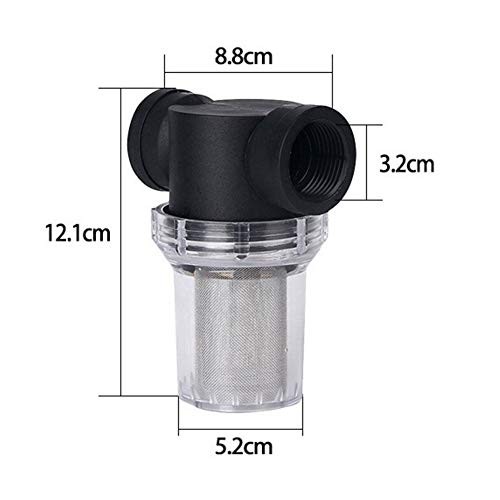 Water Pump Strainer Filter, 1Pcs Garden Pond 1 inch Inline Mesh 40 Mesh gallery